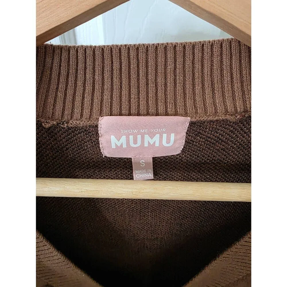 Show Me Your Mumu Gilligan Jumping Cheetah Sweater S